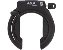 AXA Block XXL retractable - Ringslot voor fietsen met brede banden - Frameslot - Met plug-in mogelijkheid - Zwart