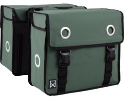 Willex Dubbele Fietstas - Bisonyl - Groen - 52L - Universele Bevestiging