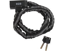 R2B Fietsslot met twee sleutels - 115 cm - Reflecterend - Kettingslot fiets - Fietssloten electrische fietsen - Fietsslot ketting - Bike Lock - Ketting Slot - Fiets Accessoires