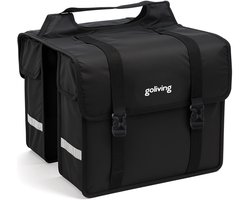 Goliving Fietstas 45 Liter - Dubbele Fietstassen - Waterdicht - Met Reflectoren - Elektrische Fietsen - Zwart