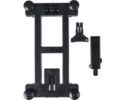 Basil Afsluitbare adapterplaat voor fietsaccessoires - zwart - 15x9x1 cm