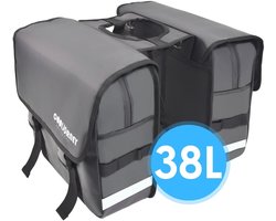 COOLJORNEY StormSafe fietstas - dubbele fietstas waterdicht 38L - voor elektrische fietsen