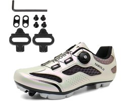 MTB Fietschoenen voor Heren en Dames - Compatibel met SPD 2-Bout Pedalen en Wielren SPD Kliksysteem