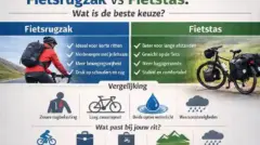 Fietsrugzak vs fietstas: wat is de beste keuze?