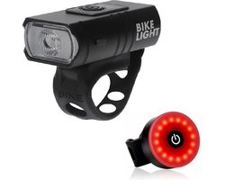 Led fietsverlichting set - USB oplaadbaar - Voorlicht en Achterlicht - Waterbestendig - Fietslampjes