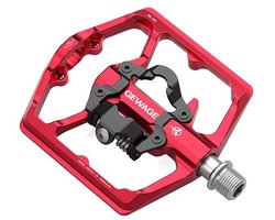 Mountainbike Platten Pedalen, Dubbelzijdig en SPD-Compatibel voor Racefiets en BMX - 9/16 Inch