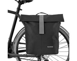 Enkele Fietstas 14L – Waterdichte Bagagedragertas – Afneembare Schouderriem – Achtertas voor Fiets – Ideaal voor Woon-werk & Reizen – Zwart