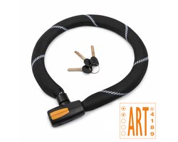 VINZ Veymont ART 2 Fietsslot - Kettingslot ART 2 Slot Elektrische Fiets, Ebike & Fatbike - 3 sleutels - 90cm