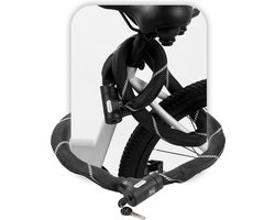 Voltano ART2 Kettingslot Met Luxe Slotkop - Zwart - 120 CM - ART 2 Slot Goedgekeurd Voor De Fietsverzekering