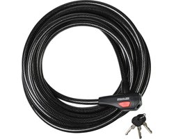 Stahlex Extra lang kabelslot - 10 meter - spatwaterdicht en slagvast - met 3 sleutels
