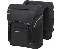 New Looxs Sports Double - Dubbele Fietstas - Ingebouwde Racktime Adapter - Afneembare Fietstas van Waterdicht Polyester - 32 Liter - Zwart