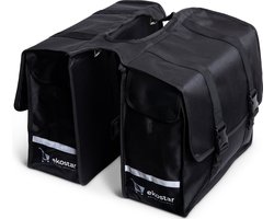 Ekostar® Dubbele Fietstas 46L - Waterbestendig & Stevig - Zwart - Fietstassen Elektrische Fietsen