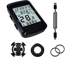 fietscomputer – fietsnavigatie - Snelheidsmeter - Afstandsmeter – Waterdichte fietscomputer – Universele fietscomputer voor mountainbikes & racefietsen – Multifunctionele fietsdatarecorder