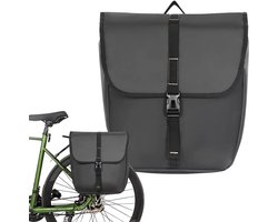 Fietstas Enkel - Waterafstotend Materiaal - 20L - Grijs - Fietstassen Fietsen
