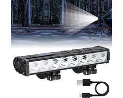 Fietslamp met 12000 lumen en 8 LED's voor optimale zichtbaarheid