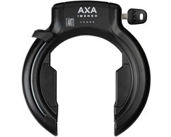 AXA Imenso Large Frameslot – ART 2 fietsslot – Extra brede opening – Met Plug‑in mogelijkheid – Gehard staal – Multi‑bevestiging – Beveiligingsniveau 12 – Zwart