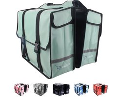 Ekostar® Fietstas Dubbel 46L- Waterdicht materiaal - Mint - Fietstassen Elektrische Fietsen