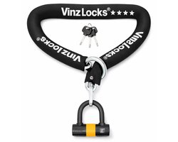VINZ Trivor ART4 Slot - 150cm Lang Kettingslot - Goedgekeurd Motorslot / Scooterslot / Brommerslot / Fietsslot