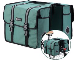 Packaway Dubbele fietstas 36 liter – Waterdicht – Reflecterend – Groen