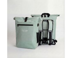 Cycloni DASH Fietsrugzak - Rugzak met Laptop Compartiment - Fietstas 100% Waterdicht - Inclusief 16 inch Uitneembare Laptoptas – Mint Groen