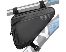Fietstas - Fietsframe tas - Fietsframetas - Driehoekige fietsframetas - Opbergtas - Reflecterende fietstas - Mountainbike, Racefiets, Grote capaciteit fietsaccessoires - Zwart