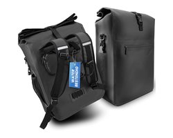 Avalo Fietstas - Rugzak/Schoudertas/Fietstas - 25L - Waterdicht - Zwart - Enkele Fietstas Voor Alle Fietsen - Fietstassen Voor Electrische Fietsen