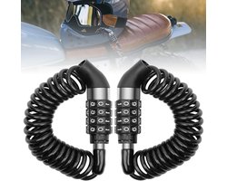 2 stuks Fietsslot met cijferslot - Helmslot - 150 CM - Kettingslot fiets - Fietsbeveiliging - Klein Fietsslot - Mountainbike en Racefiets Slot Lichtgewicht - Compact Cijferslot: Fiets, Helm, Bagage