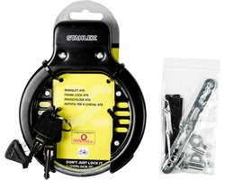 Stahlex Universeel ringslot - gehard staal - inclusief 2 sleutels - zwart