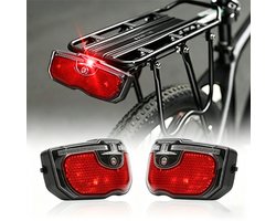 2 Stuks Fiets Achterlicht - LED Fietsverlichting - Batterij Niet Inbegrepen - Veiligheidswaarschuwingslichten - Fietsachterlichten - Fietslamp - Achterlamp - Geschikt Voor Racefietsen, Fietsen, Kinderfietsen En Mountainbikes - Rood