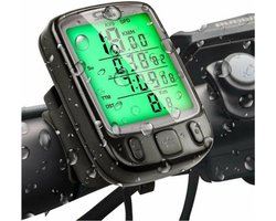 Fietscomputer - 27 functies - Achtergrondverlichting - Waterbestendig - Waterdicht - Zwart - Kilometerteller Fiets - Fietscomputer bedraad - Fiets