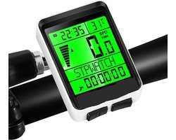 Kilometerteller Fiets Draadloos - Fietscomputer Waterdicht - KM Teller Mountainbike - 2.1” Scherm