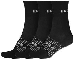 Endura Coolmax® Race Sokken 3 Paren Zwart EU 37-42 Man,Vrouw