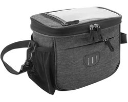 Fietstas Voor Aan Het Stuur – Waterdicht, Met Telefoonhouder – 8L Inhoud – Reflecterend – Universeel Voor Elke Fiets – Ideaal Voor Fietsvakantie, Woon-werkverkeer en Dagtrips