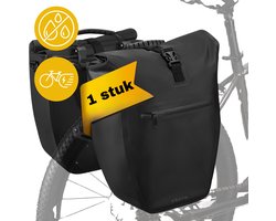 Kioto Fietstas enkel - 100% Waterdicht - Makkelijk te bevestigen - Elektrische fiets - Fietszakken voor fietsen - 1x 25 liter - Zwart