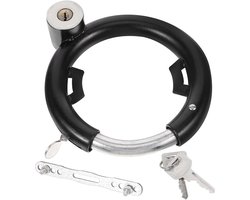 Fietsslot - Kettingslot - Ronduitige Anti-Slijtage Fietsslot - Sterk Metalen -Slot - Zelfsluitend - Veiligheidsslot voor Elektrische Fiets, Mountainbike & Step - Zwart