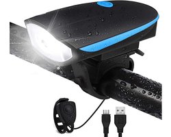 Fietsverlichting - Led Fietsverlichting Set- fietsen uitrusting-Sterke nachtverlichting -USB oplaadbaar - Drie graden verlichting-waterdicht -voor en achter fietsverlichting- mountainbike en wegfiets verlichting - fietsverlichting- fiets universeel