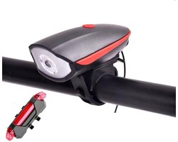 Fietsverlichting - fietsen uitrusting-Sterke nachtverlichting -USB oplaadbaar - Drie graden verlichting-waterdicht -voor en achter fietsverlichting- mountainbike en wegfiets verlichting- eenvoudig te installeren-Milieuvriendelijk ABS materiaal