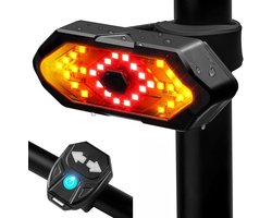 Fietsverlichting - Fietsachterlicht met Richtingaanwijzers - Draadloos & USB Oplaadbaar - Met Afstandsbediening - Waterdicht LED Achterlicht - Richtingaanwijzer - Fiets Knipperlicht - Fiets - Knipperlichten