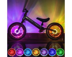 Waterdicht LED Fiets Spaaklicht - 7 Kleuren & 18 Modi Oplaadbaar - Veilig & Stijlvol voor Nachtfietsers