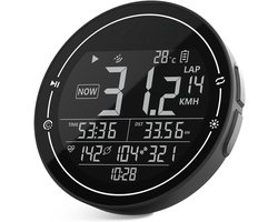 SCH® Kilometerteller Fiets - Kilometerteller - Zwart- 7cm x 7cm x 3cm