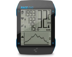 CUBE Fietscomputer SL Evo - Kilometerteller fiets - Hartslag en trapfrequentie - Temperatuur - Met montagesysteem - Draadloos - Zwart