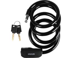 Stahlex Kabelslot - Extra beveiligd - Stootvast kunststof - Ø 12 x 1500 mm - Inclusief 2 sleutels
