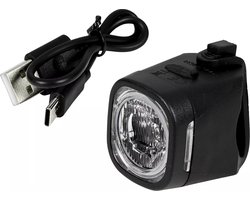 Benson LED fietslamp - wit - USB oplaadbaar - waterbestendig