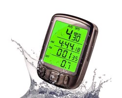 Fietscomputer fiets / digitaal / digitale fietscomputer / waterdicht / vele functies / zwart / draadloos / snelheidsmeter fiets