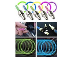 Firefly LED - Fietswielverlichting - Ventielbevestiging - Set van 2 - Blauw