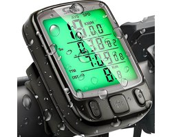 Multifunctionele Waterdichte Fietscomputer met 25 Functies en LCD-scherm