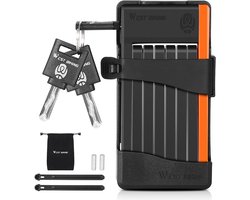 WEST BIKING - Fietsslot - Scooter Slot - Duurzaam Staal - Compact en Lichtgewicht - Veiligheid voor 2 Fietsen