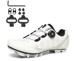 MTB Fietsschoenen voor Mannen en Vrouwen - Compatibel met 2-Bolts SPD Cleats, Antislip Cycling Schoenen voor Binnen en Buiten