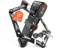 Vouwslot voor fiets 100 cm met 3 sleutels - gehard staal - fiets slot met boorbeveiliging - hoge veiligheid - ART veiligheidsniveau - stevig en betrouwbaar