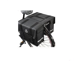 AG Fietstas 45 Liter - Dubbele Fietstas - Extra veel ruimte - Waterafstotend - Reflectoren fietstassen - electrische fietsen - Zwart - dubbel